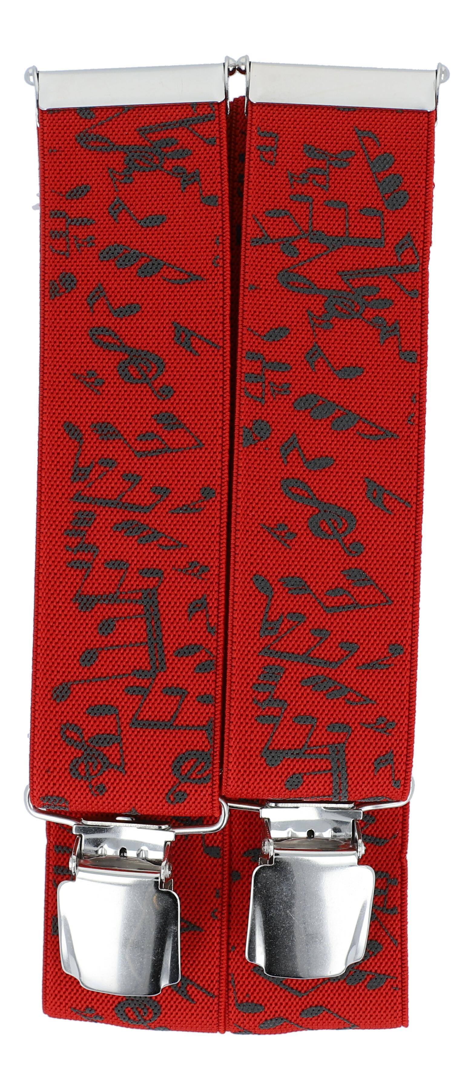 Hosenträger, Noten, verstellbare Grundlänge bis 110 cm Hosenträger, Noten, verstellbare Grundlänge bis 110 cm