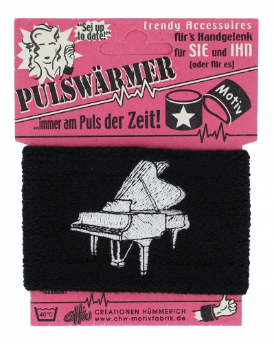 Schweiband mit eingestickten Instrumenten - Design: Piano