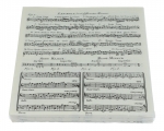 Servietten Adagio, creme mit schwarzen Notenzeilen, 33/33 cm Servietten Adagio, creme mit schwarzen Notenzeilen, 33/33 cm