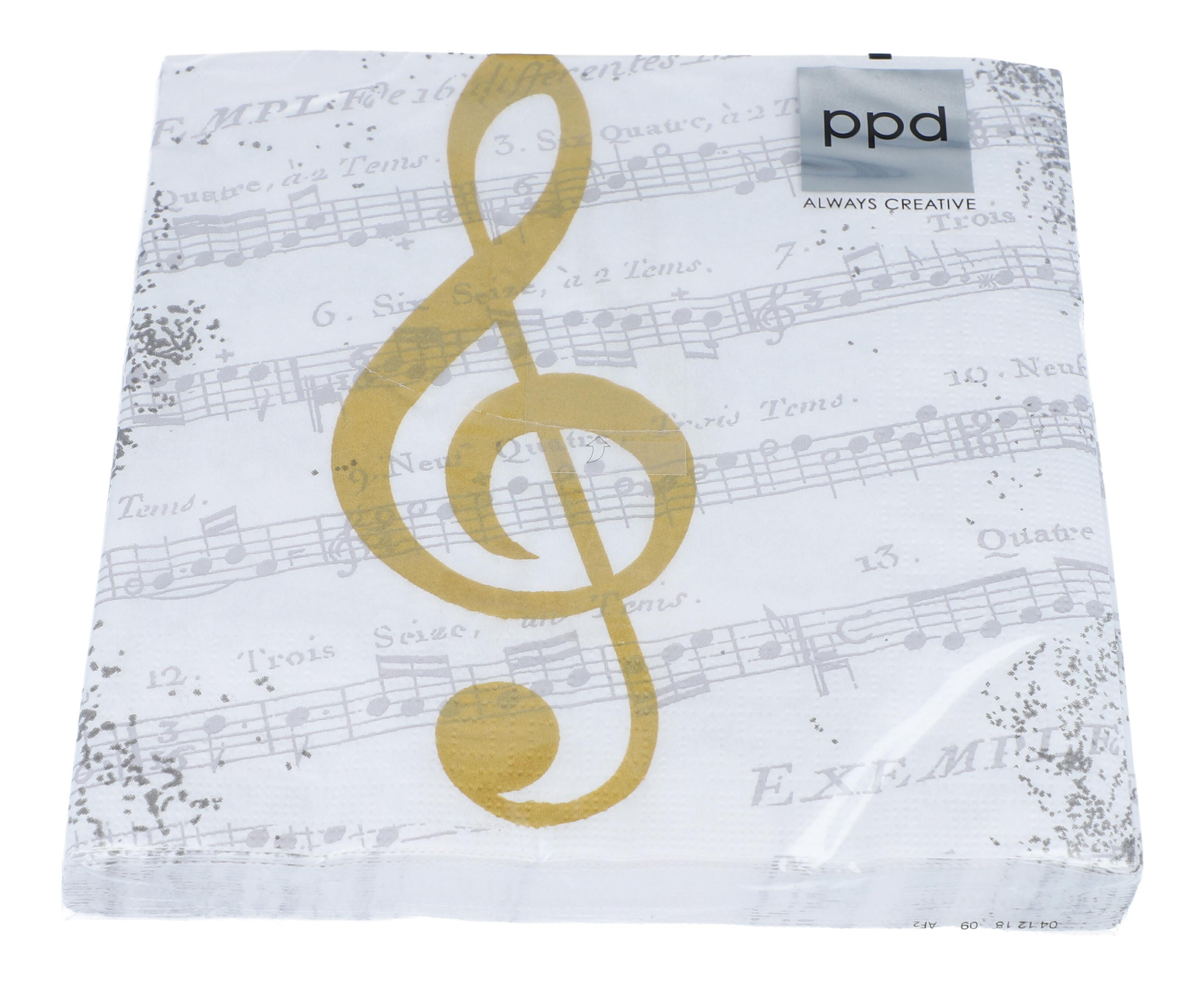 Servietten, I love Music gold Servietten, I love Music gold