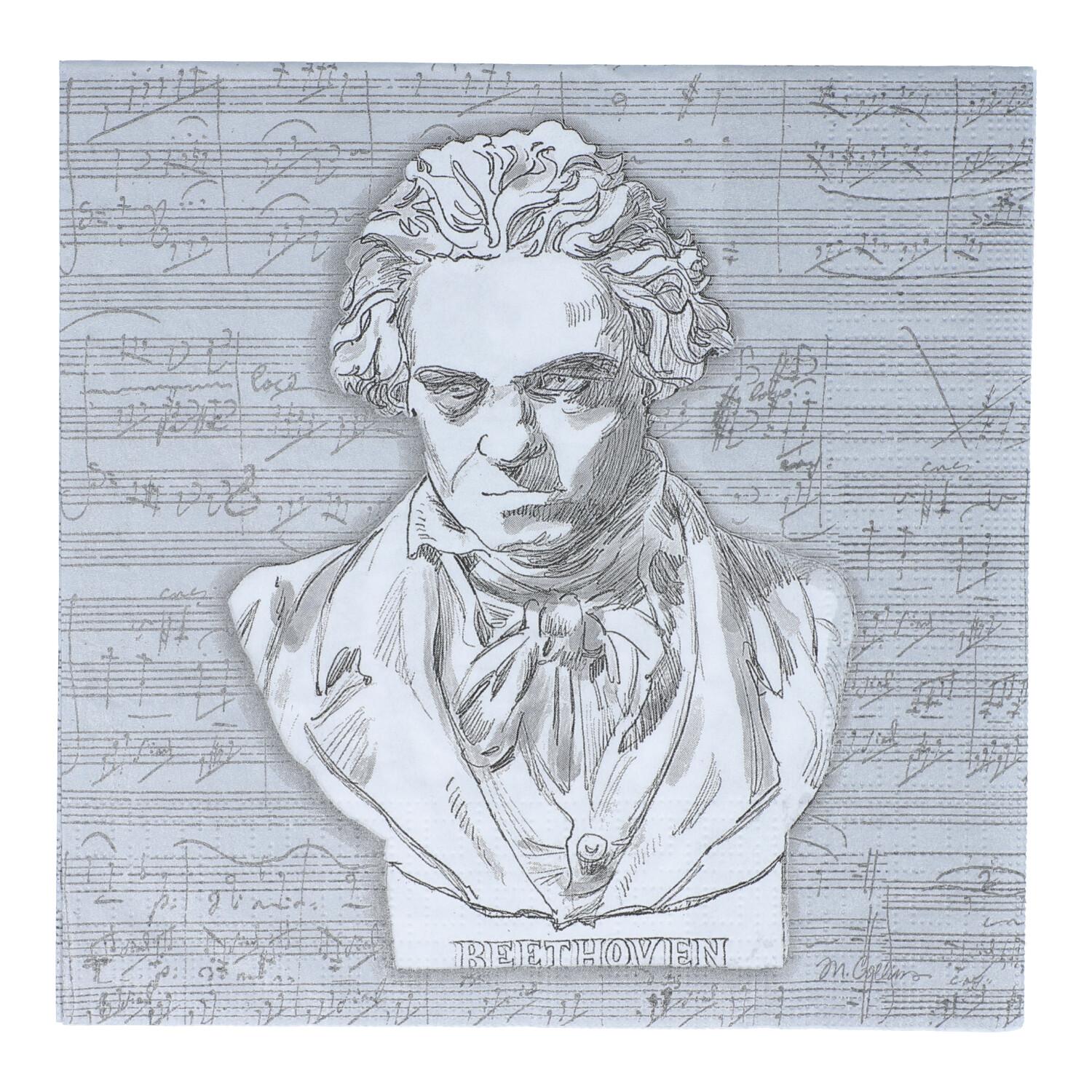Servietten 33/33 cm, Beethoven Servietten 33/33 cm, Beethoven
