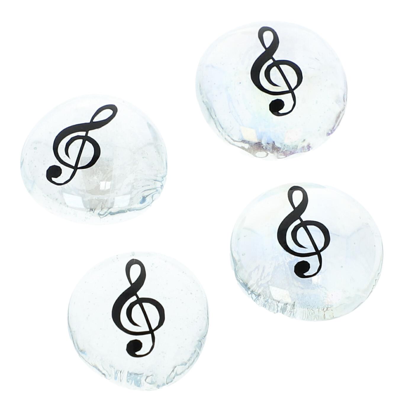 Dekorative Glasnuggets, Violinschlüssel Dekorative Glasnuggets, Violinschlüssel