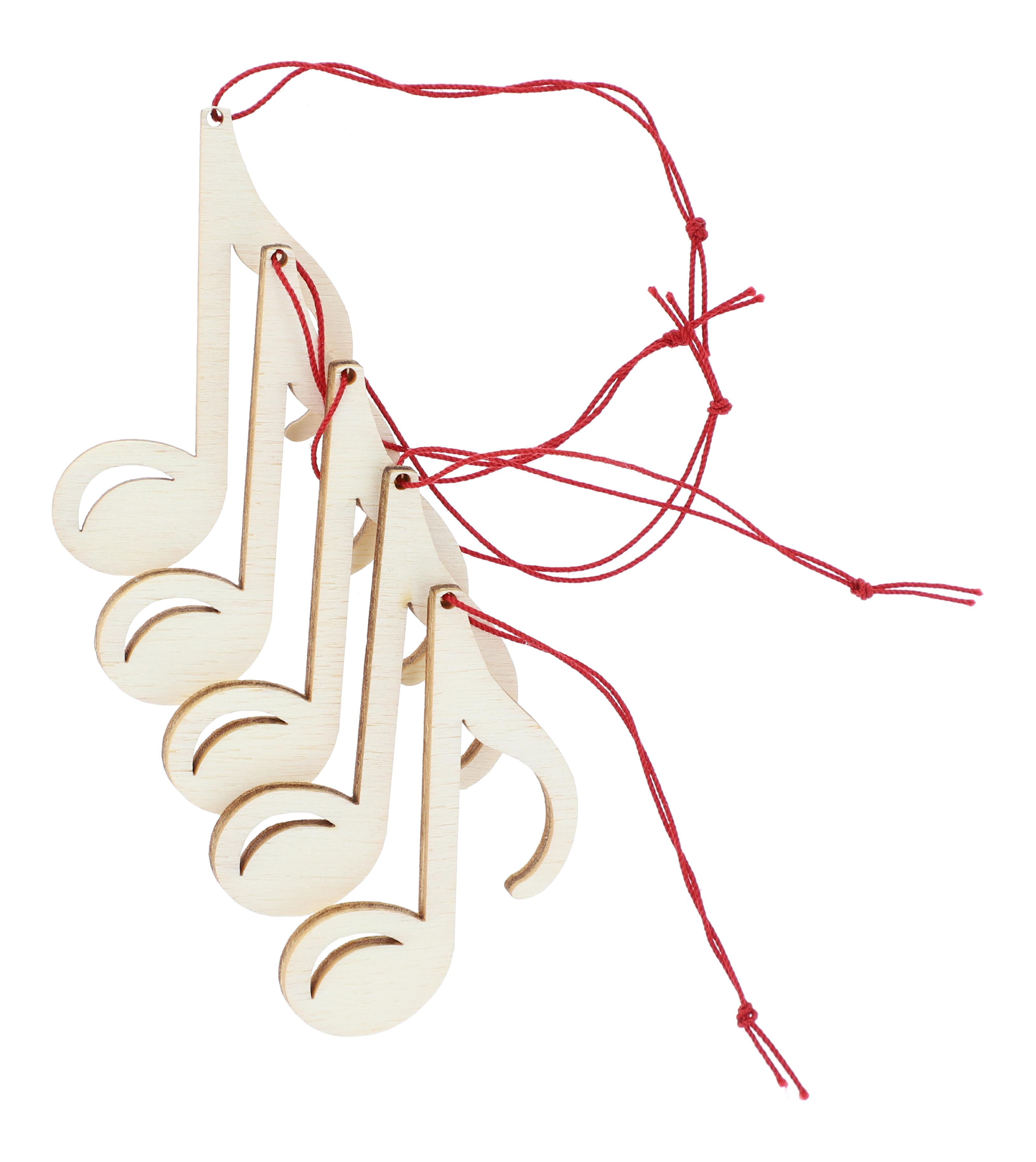 Anhänger aus Pappelholz natur - Instrumente / Design: Achtelnote, 5 Stück pro Motiv Anhänger aus Pappelholz natur - Instrumente / Design: Achtelnote, 5 Stück pro Motiv