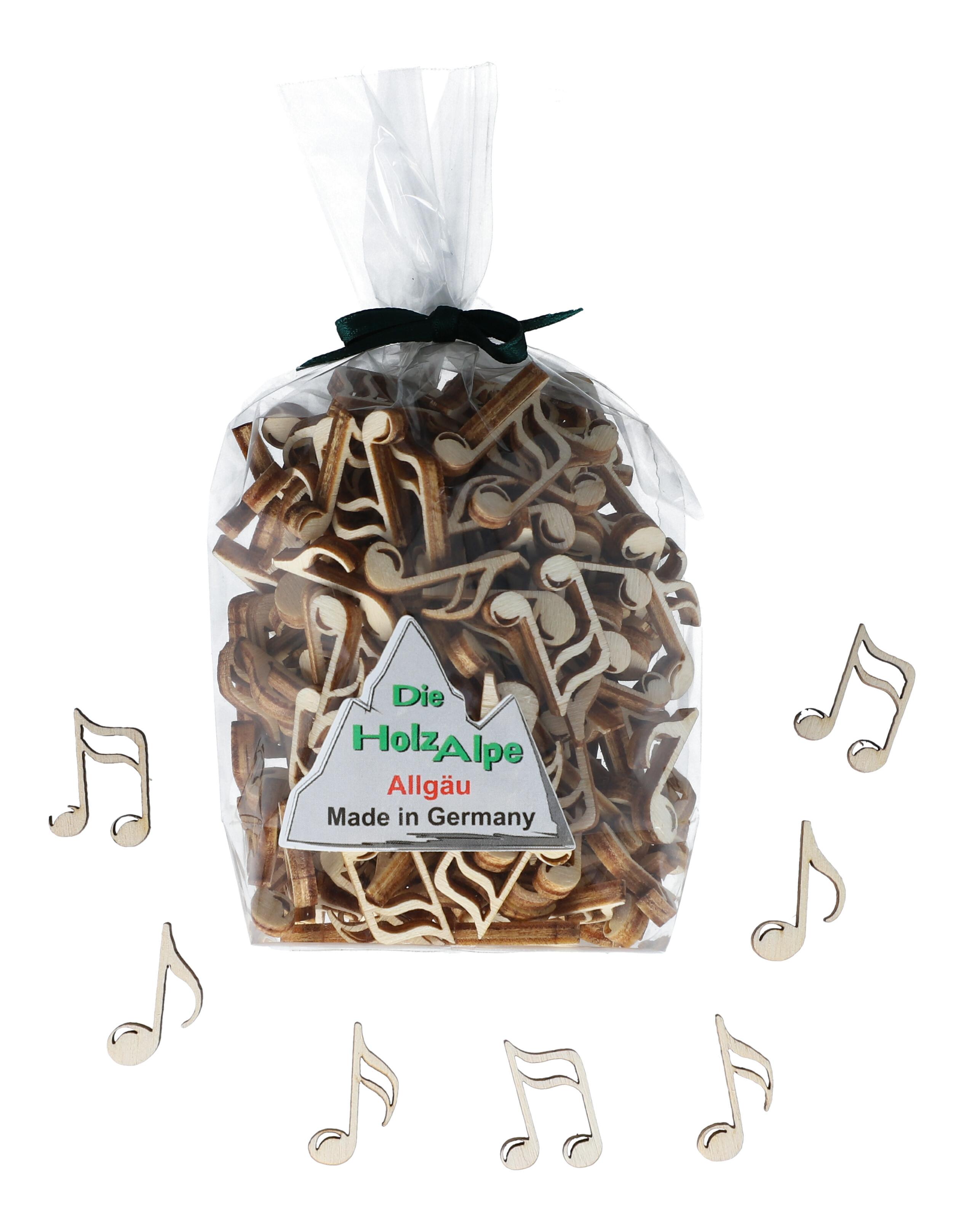 Streupotpourrie aus Pappelholz, Noten dreierlei Streupotpourrie aus Pappelholz, Noten dreierlei