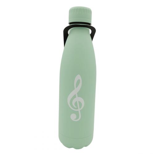 graue oder mintgrne Thermosflasche mit Violinschlssel  - Farbe: mintgrn