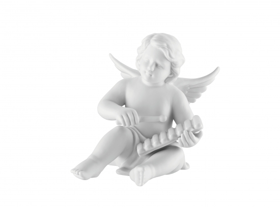 Engel mit Instrument, aus Porzellan verschiedene Größen und Motive - Instrumente / Design: Xylophon - Größe: 6 cm