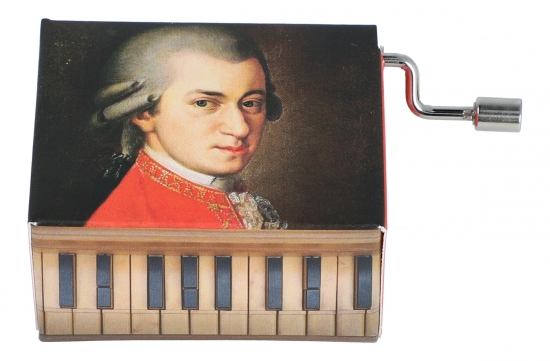 Spieluhr mit Melodie Kleine Nachtmusik, Motiv Mozart