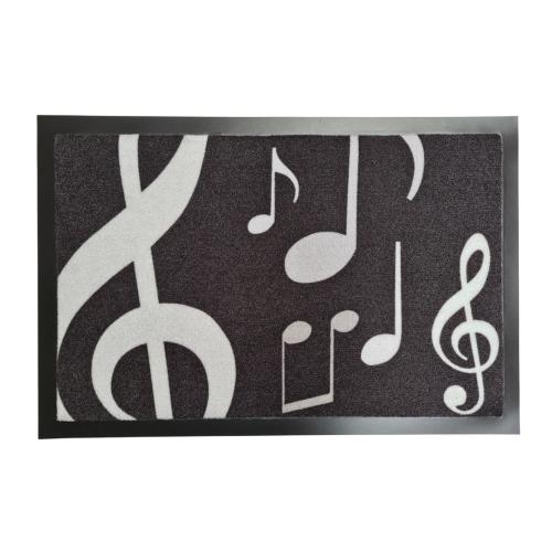 Fu�matte mit Noten- oder Piano-Motiv - Design: Noten