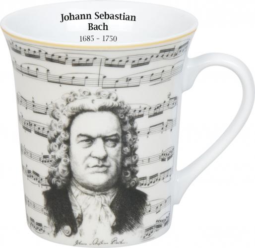 Henkelbecher mit verschiedenen Komponisten - Komponisten: Bach