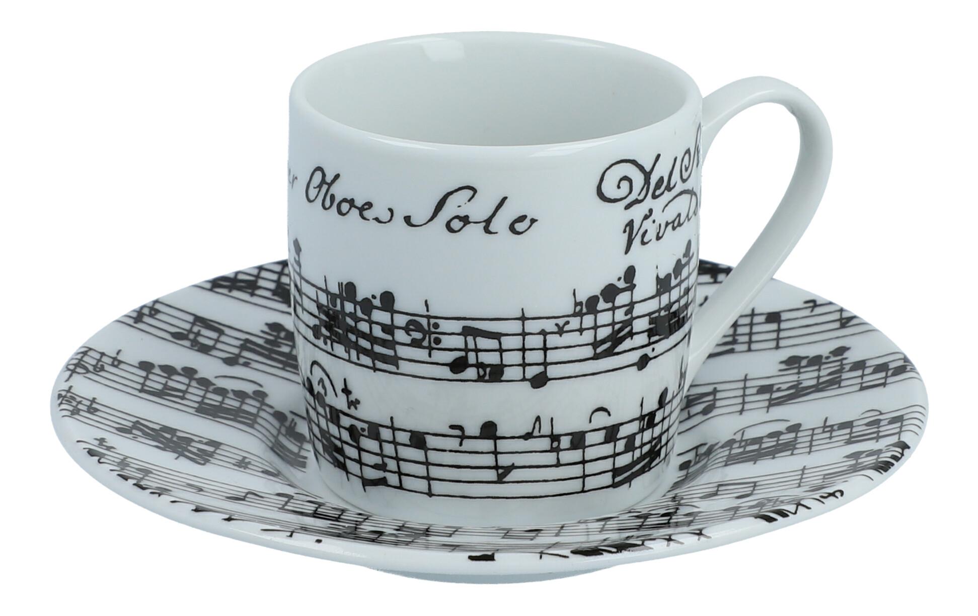Porzellan-Serie VIVALDI, weiß, Espressogedeck Porzellan-Serie VIVALDI, weiß, Espressogedeck