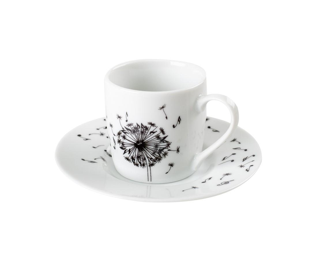 Espressotasse und -unterteller Music Dandelion Espressotasse und -unterteller Music Dandelion