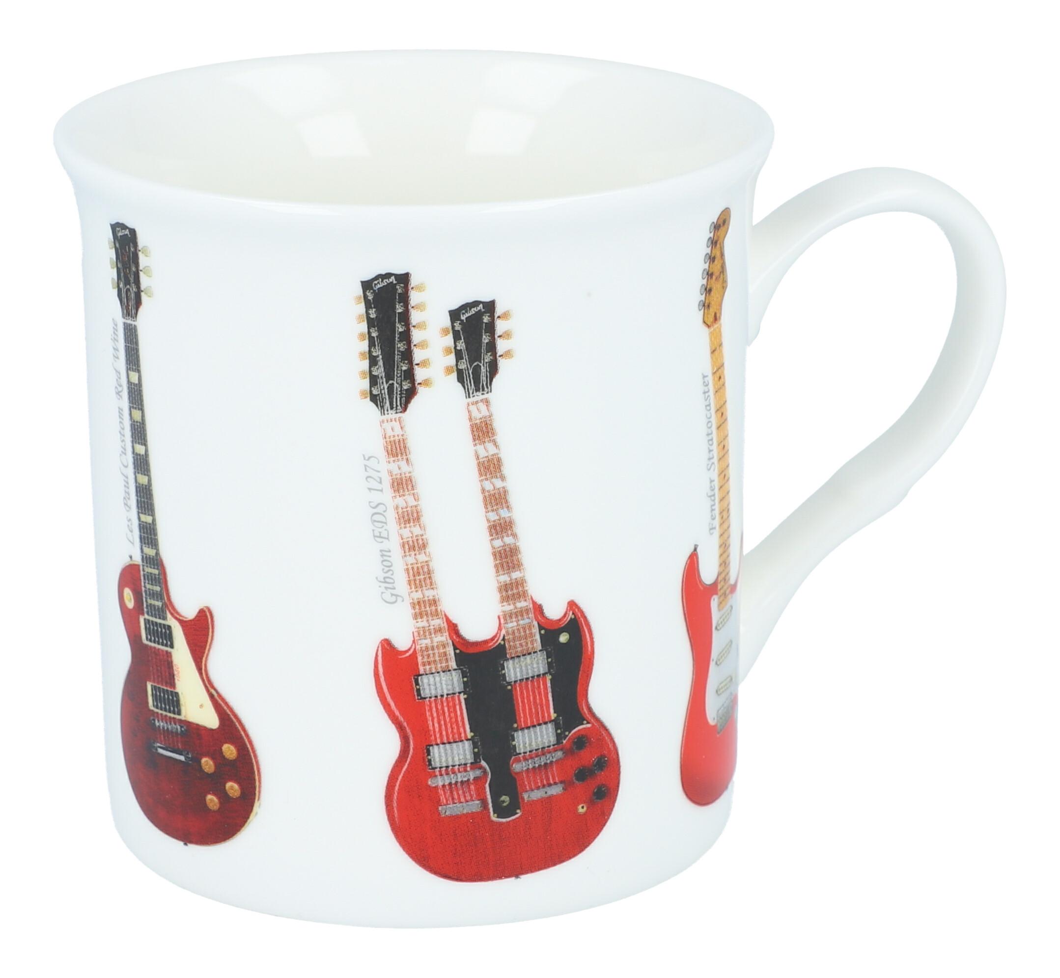 E-Gitarren-Henkelbecher aus Fine Bone China E-Gitarren-Henkelbecher aus Fine Bone China
