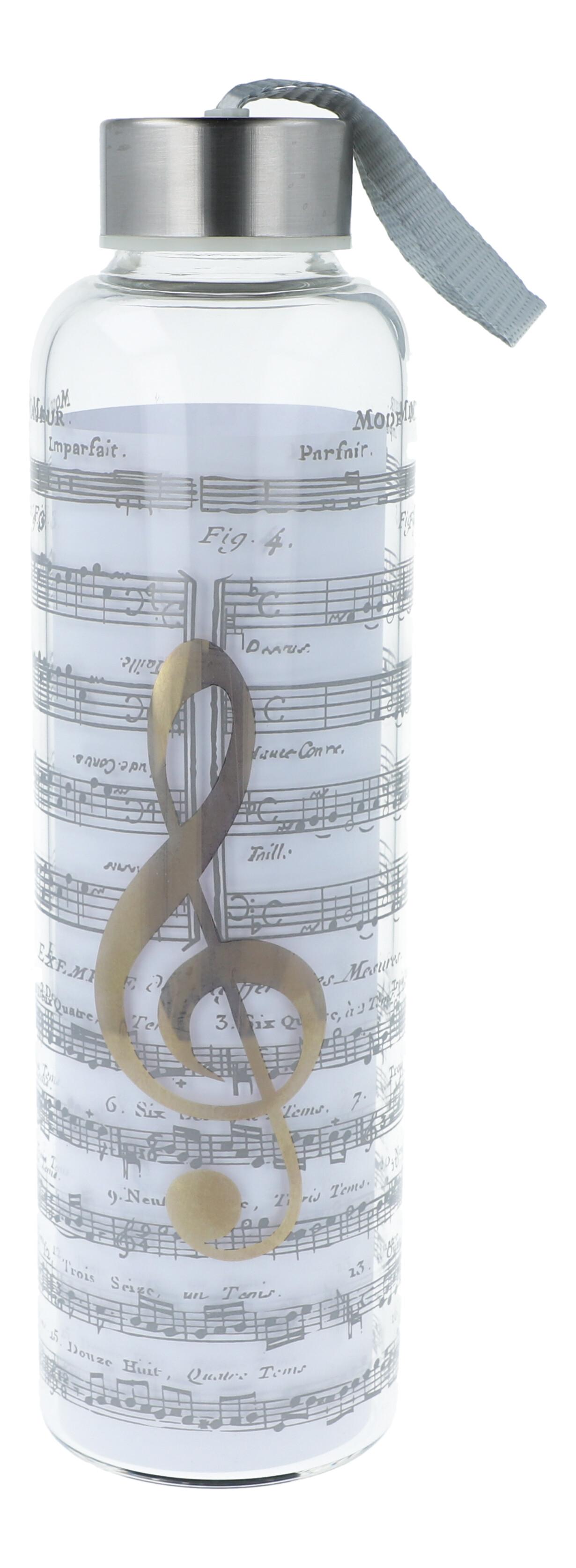 Glasflasche I love Music GOLD Glasflasche I love Music GOLD