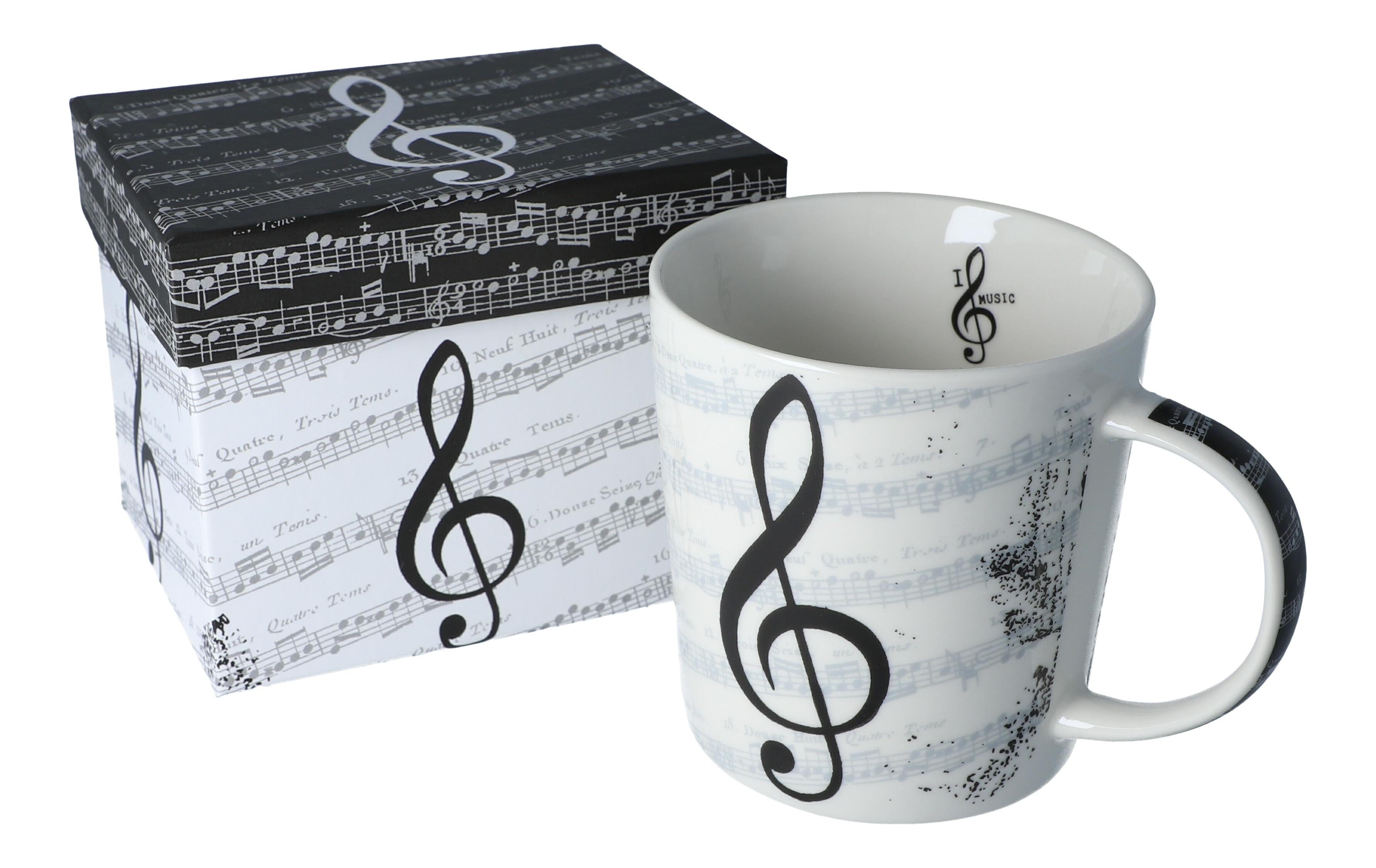 Porzellanbecher I Love Music in Geschenkbox Porzellanbecher I Love Music in Geschenkbox