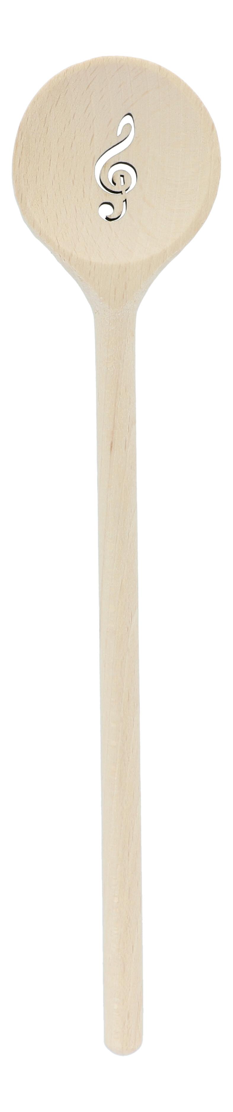 Kochlöffel aus Buchenholz, Violinschlüssel Kochlöffel aus Buchenholz, Violinschlüssel