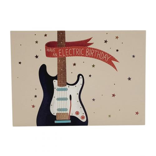 Postkarte Have An Electric Birthday (E-Gitarre)