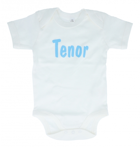 Babybody Tenor, f�r den Musikernachwuchs - Gr��e: 3-6 Monate