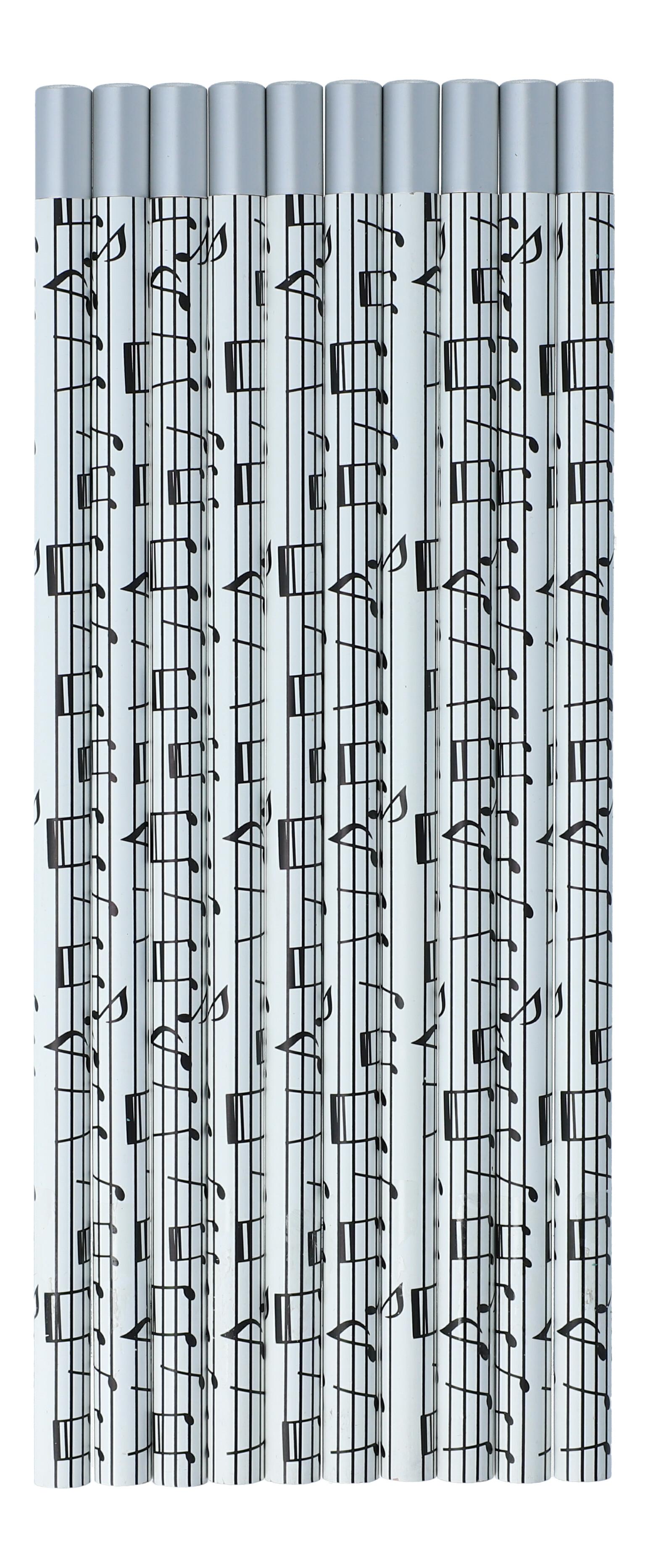 Bleistift mit magnetischem Kopf, Notenlinie weiß / schwarz Bleistift mit magnetischem Kopf, Notenlinie weiß / schwarz