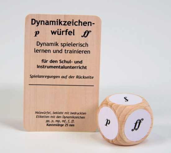 Dynamikzeichen-Notenwrfel, Notenlehre