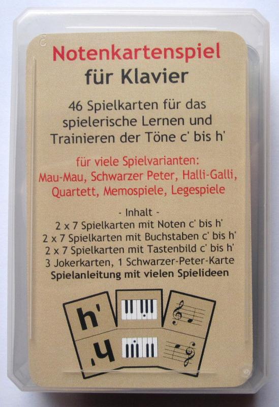 Notenkartenspiel für Klavier Notenkartenspiel für Klavier