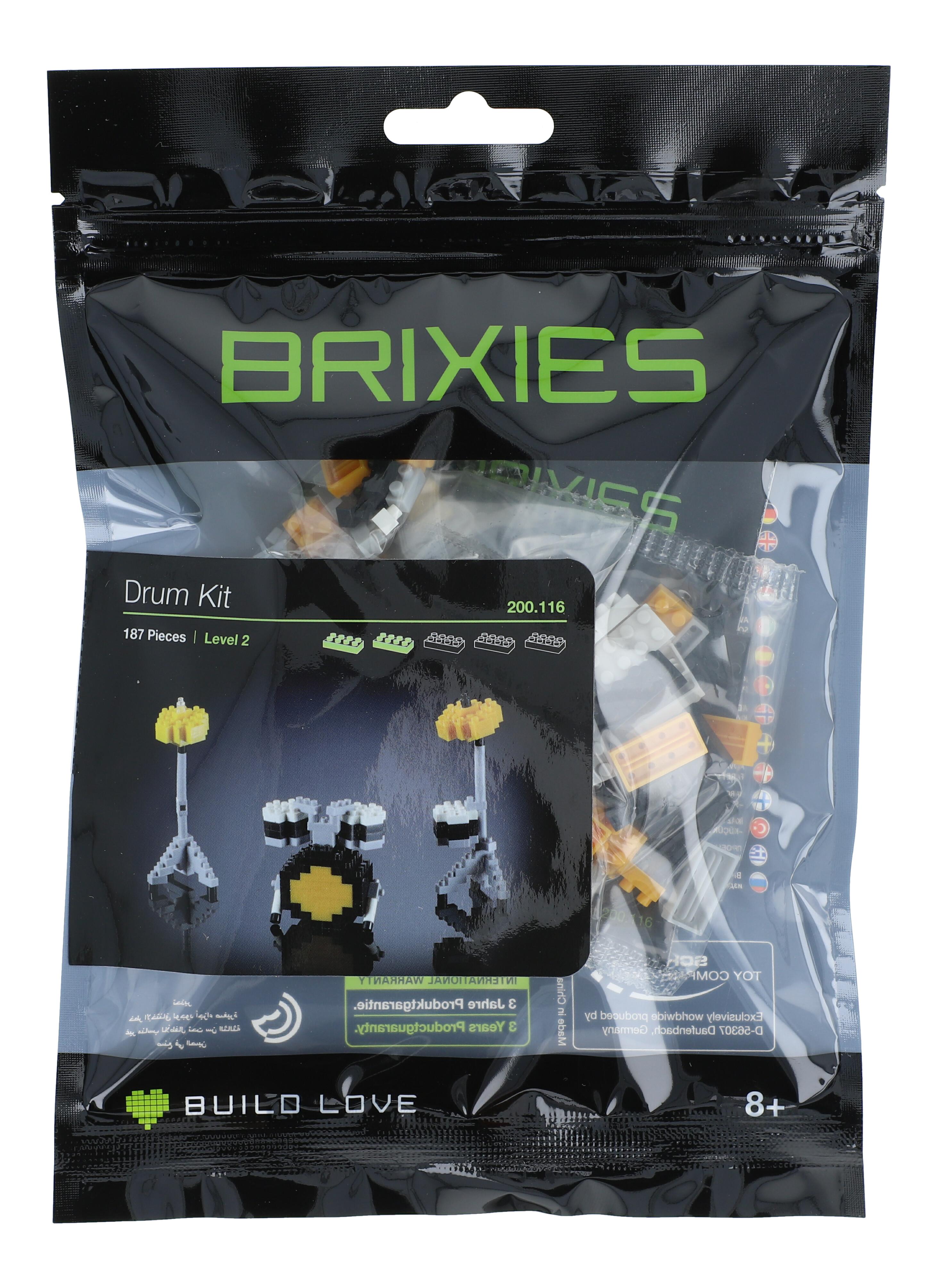 Brixies Mini-Collectionen / Microsized building blocks, Drum-Set Brixies Mini-Collectionen / Microsized building blocks, Drum-Set