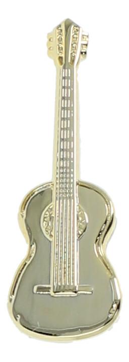 Konzertgitarre-Pin, versilbert oder vergoldet