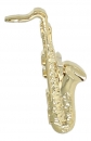 Saxophon-Pin, versilbert oder vergoldet