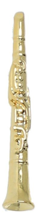 Klarinette-Pin, versilbert oder vergoldet