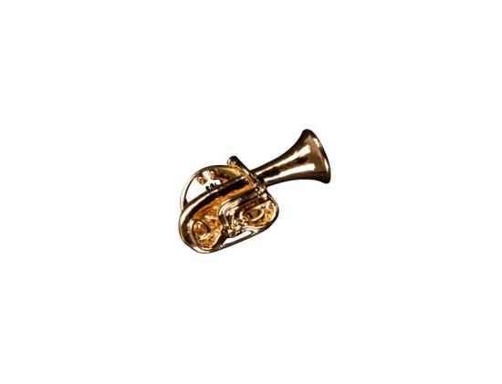 Tuba-Pin, versilbert oder vergoldet, Blasmusik