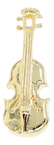 Violine-Pin, versilbert oder vergoldet - Ausfhrung: vergoldet