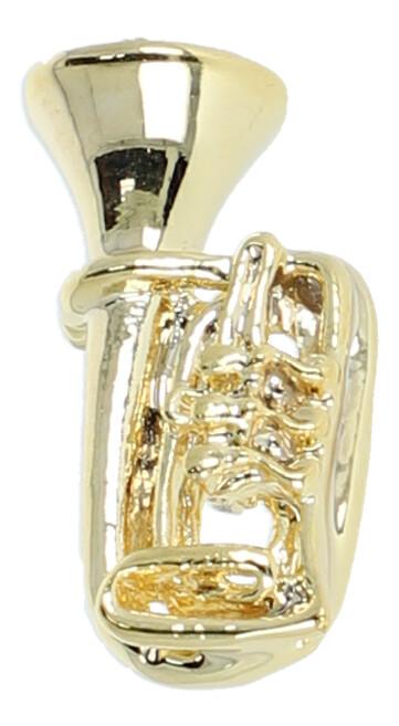 Pin, ohne Box, Tuba, goldplated Pin, ohne Box, Tuba, goldplated