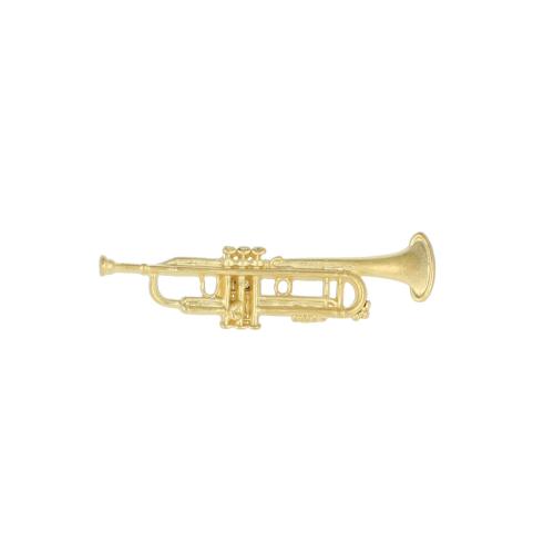 Trompete-Pin, vergoldet, Blasmusik 