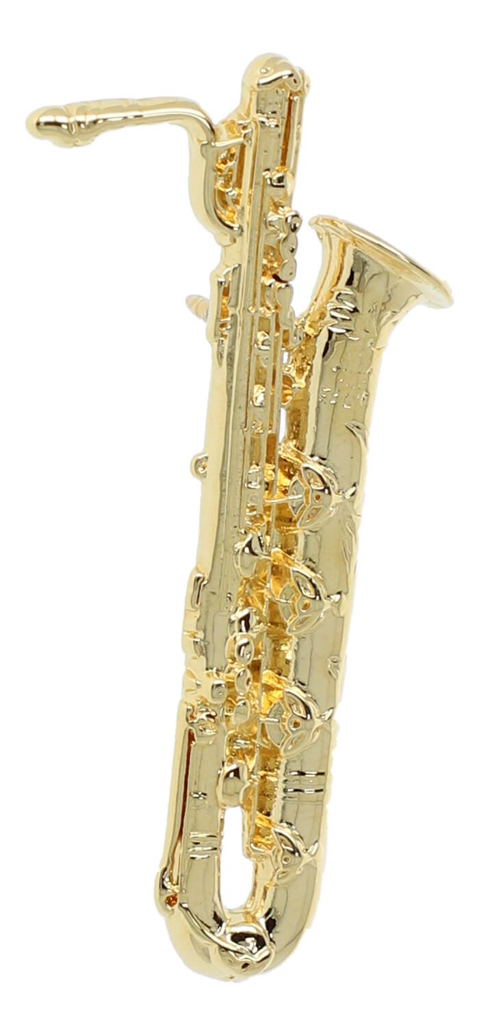 Bariton-Saxophon-Pin, vergoldet Bariton-Saxophon-Pin, vergoldet