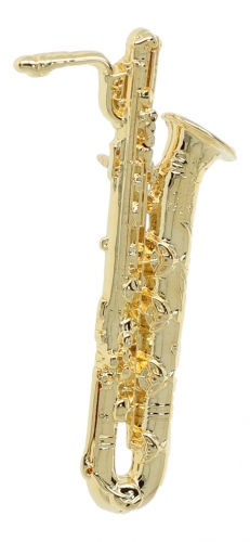 Bariton-Saxophon-Pin, vergoldet
