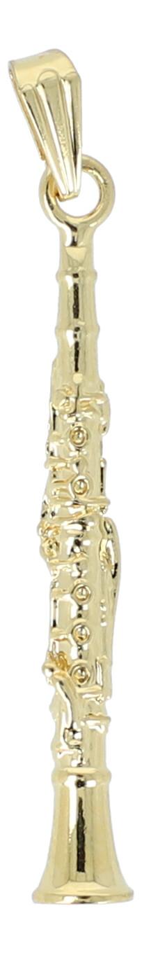 Anhänger Klarinette, ohne Kette, goldplated Anhänger Klarinette, ohne Kette, goldplated