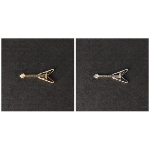 Flying V-Pin, Gitarre, E-Gitarre, versilbert oder vergoldet