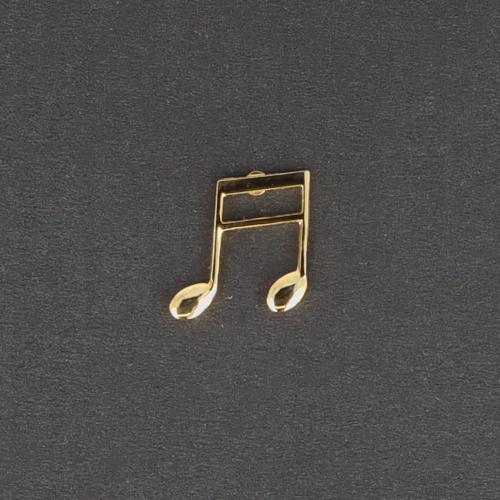 Pin vergoldet, Achtelnote oder Sechzehntelnote - Design: 16tel-note