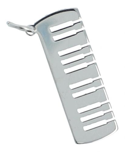 Anh�nger aus Edelstahl mit diversen Instrumenten oder Notenschl�sseln - Design: Keyboard