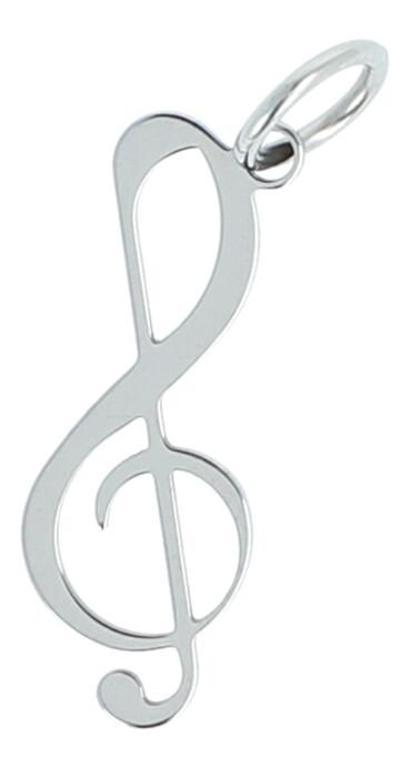 Schmuckanhänger Edelstahl Violinschlüssel Schmuckanhänger Edelstahl Violinschlüssel