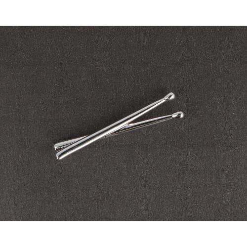 Drumsticks-Pin, versilbert oder vergoldet, Stick, Schl�gel - Ausf�hrung: versilbert