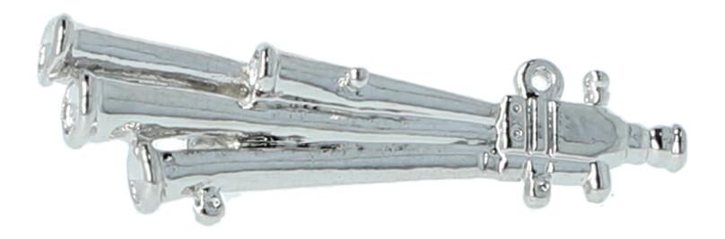 Pin, ohne Box, Schalmei, silberplated Pin, ohne Box, Schalmei, silberplated
