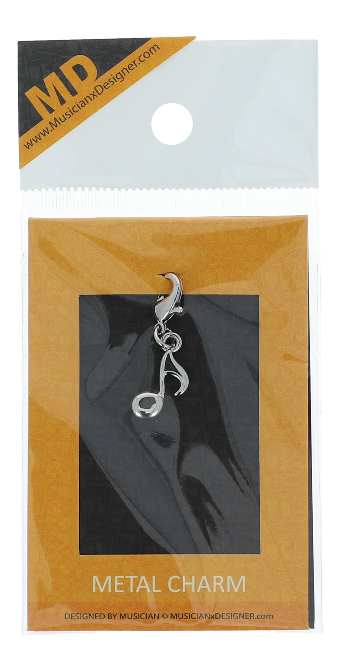 Anhänger silberplated,mit Karabinerhaken, Achtelnote Anhänger silberplated,mit Karabinerhaken, Achtelnote