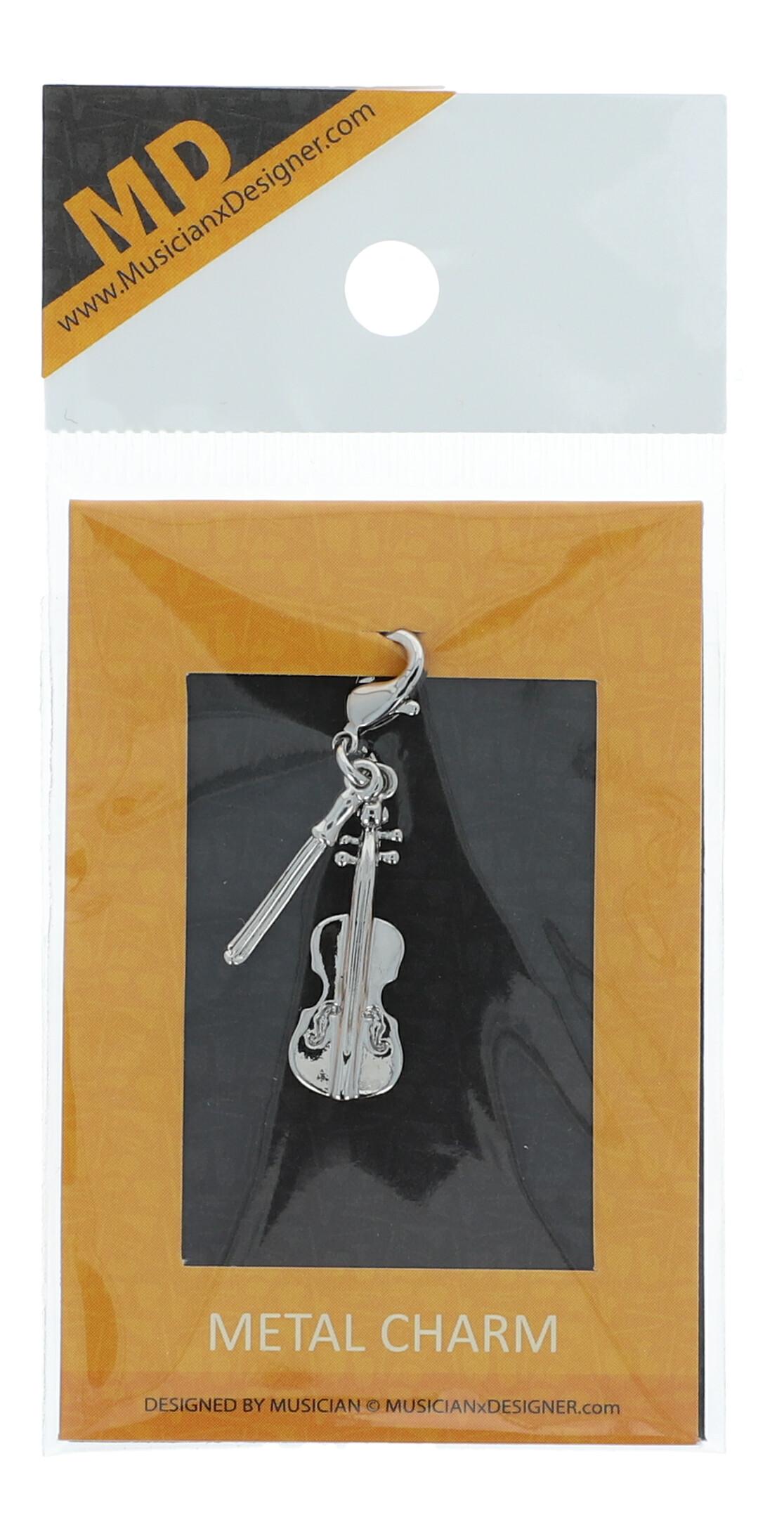 Anhänger silberplated,mit Karabinerhaken, Violine Anhänger silberplated,mit Karabinerhaken, Violine