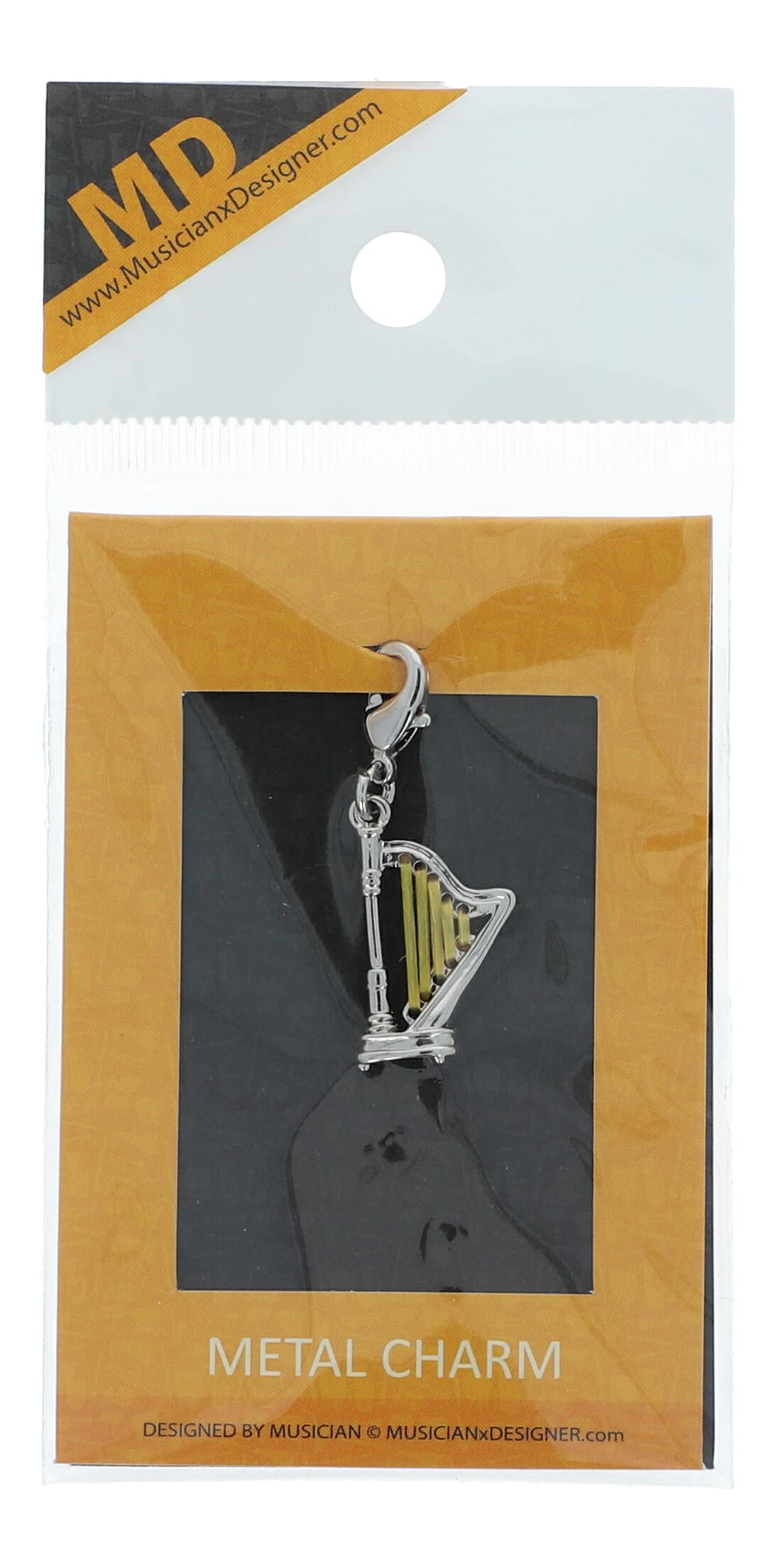 Anhänger silberplated,mit Karabinerhaken, Harfe Anhänger silberplated,mit Karabinerhaken, Harfe
