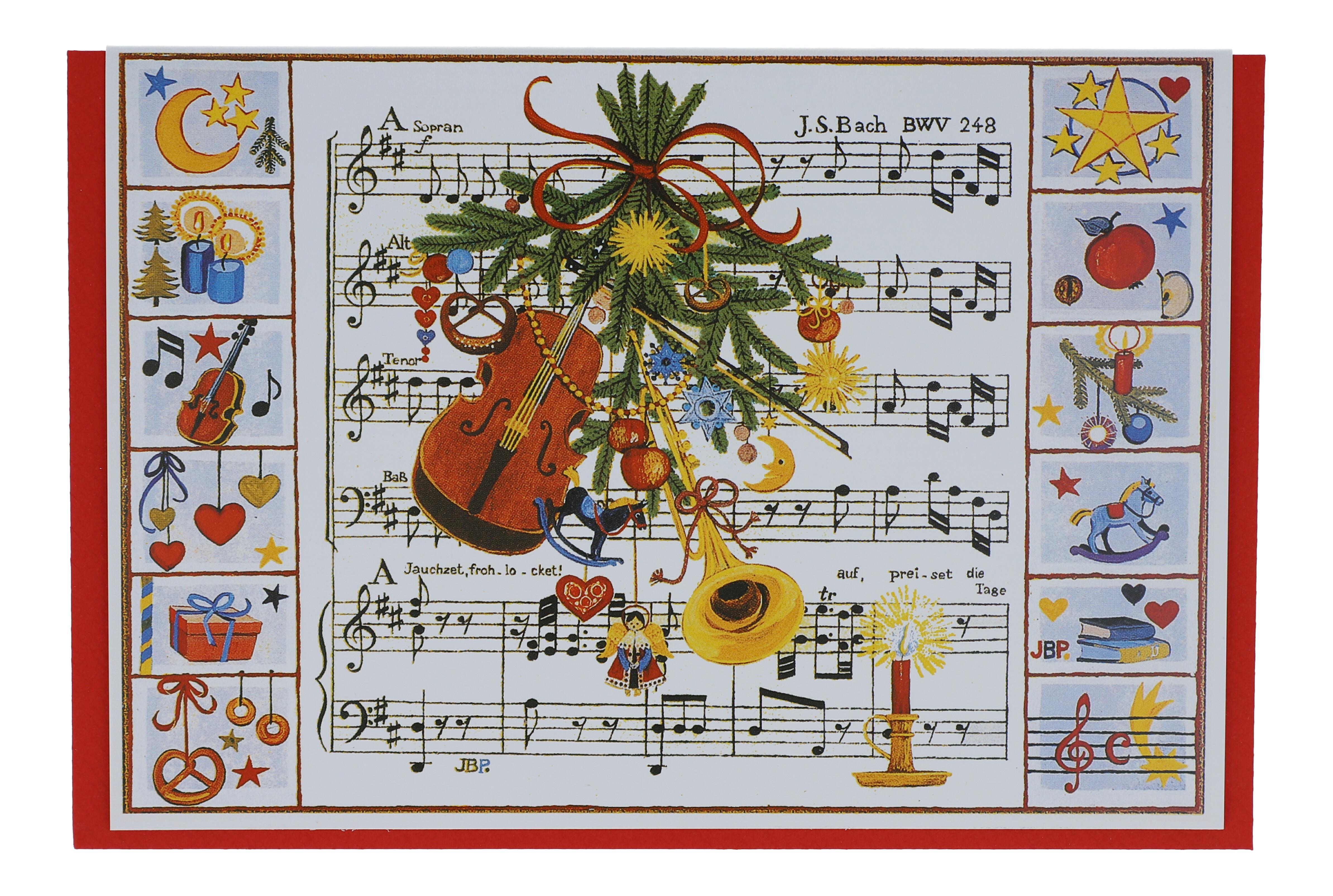 Doppelkarte, Weihnachtsoratorium, J.S.Bach Doppelkarte, Weihnachtsoratorium, J.S.Bach