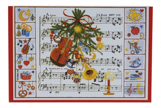Doppelkarte Weihnachtsoratorium von J. S. Bach