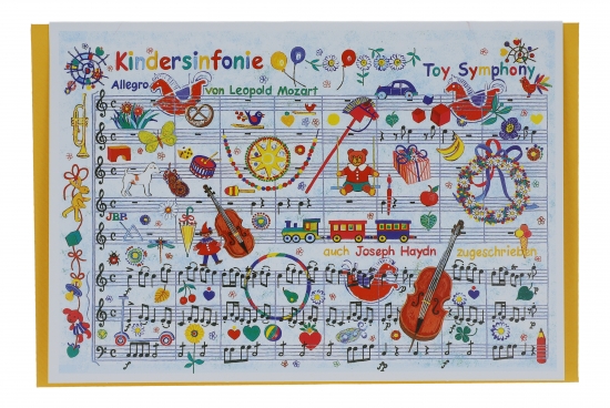 Doppelkarte, Kindersinfonie von Leopold Mozart
