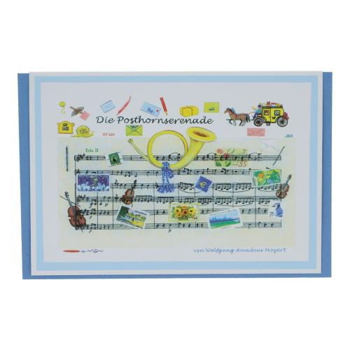 Doppelkarte, Die Posthornserenade von W. A. Mozart