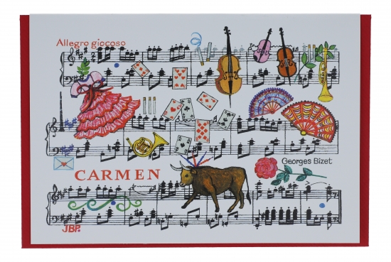 Doppelkarte, Carmen von Georges Bizet
