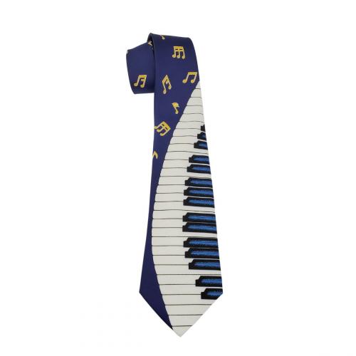 Polyester-Krawatte Tastatur blau